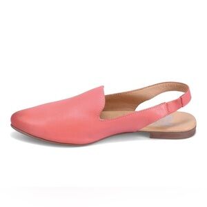 New BUENO IDINA Coral Leather Sling-Back Flats Size EU 39 (US 8.5-9)